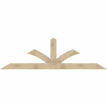 Ekena Millwork Richland Rough Sawn Timber Gable Bracket, Douglas Fir, 108"W x 31 1/2"H x 2"D x 6"F, 7/12 Pitch GBW108X31X0206RIC00RDF